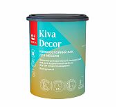 Лак для мебели Tikkurila Kiva Decor ЕР полуматовый, 0.9 л для дерева, для внутренних работ