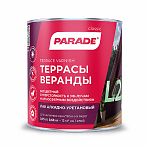 Лак алкидно-уретановый Parade Classic L25 Террасы Веранды 0006082, полуматовый, бесцветный, 2.5 л
