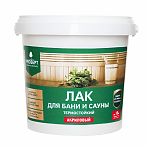 Лак Prosept 054-09 для бани и сауны полуматовый бесцветный 0.9л