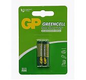 Элемент питания GP Greencell солевой AAА 2 шт, блистер