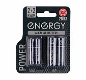 Элемент питания алкалиновый Energy Power LR6+LR03/4B тип АА+ААА, блистер, 4 шт