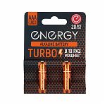Элемент питания алкалиновый Energy Turbo LR03/2B тип ААА, блистер, 2 шт