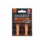 Батарейка Energy Alkaline Turbo LR6/2B, тип АА,  2 штуки, в блистере