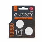 Батарейка Energy Lithium Battery Turbo CR2032, универсальная, 2 шт. в блистере