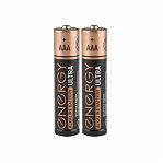 Батарейка Energy Alkaline Battery Ultra LR03, тип ААА, универсальная, 2 шт. в блистере