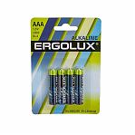 Элемент питания Ergolux LR03, 1,5v, ААA, Plus Alkaline, 14213