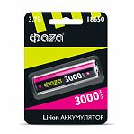 Аккумулятор ФАZА 18650, 5004757, 3.7В, Li-Ion, 3000 мАч, без платы защиты
