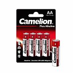 Элемент питания Camelion LR 6 Plus Alkaline BL-4 АА алкалиновый, 4 шт, блистер