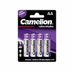 Элемент питания Camelion Ultra BL-4 LR6 АА алкалиновый, 4 шт, блистер