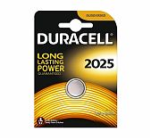 Элемент питания Duracell CR2025 Lithium 3В, 00-00026577, таблетка