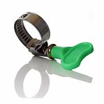 Хомут червячный H12-22-9KL21, с ключом, оцинкованный, 12-20 мм, с барашком