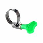 Хомут червячный H16-27-9KL21, оцинкованная сталь, 16-25 мм, с барашком