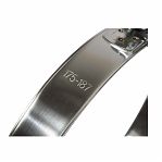 Хомут силовой, шарнирный, нержавеющая сталь, диаметр 175-187 мм