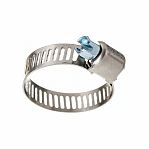 Хомут с просечной лентой Зубр ПЛ-8, 37811-13-26-5, нержавеющая сталь 13-26 мм, в упаковке 5 штук