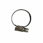 Хомут червячный, сантехнический, 16-25 мм, нержавеющая сталь, винтовое крепление