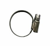 Хомут червячный, сантехнический, 16-25 мм, нержавеющая сталь, винтовое крепление