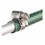 Хомут червячный, сантехнический, 20-32 мм, нержавеющая сталь, винтовое крепление