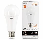 Лампа Gauss Elementary LED ЛОН E27 25W 2700K 73215