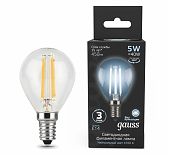 Лампа Gauss LED Шар Filament E14 5W 4100K