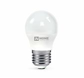 Лампа светодиодная In Home LED-ШАР-VC, 0617, 11 Вт, 230В, Е27, 4000К, белый свет