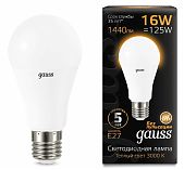 Лампа LED GAUSS ЛОН 16w 3000K 120w Е27