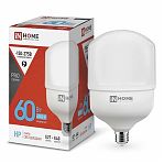 Лампа светодиодная In home LED 60 Вт E27 с адаптером Е40 6500К