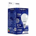 Лампа светодиодная Tokov Electric TKE-G45-E14-10-4K, G45, 10 Вт, Е14, 4000К нейтральный свет