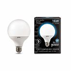 Лампа светодиодная Gauss 105102216, 16 Вт, G95, 1540 Лм, Е27, 4100K нейтральный белый свет