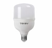 Лампа светодиодная Tokov Electric TKE-HP-E40/E27-40-6.5K,  40 Вт, HP, Е40/Е27, 6500К холодный белый свет