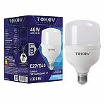 Лампа светодиодная Tokov Electric TKE-HP-E40/E27-40-6.5K,  40 Вт, HP, Е40/Е27, 6500К холодный белый свет