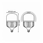 Лампа светодиодная Gauss Elementary 60420 Promo T160, 95 Вт, Е40, 8800 lm, 4100K нейтральный свет