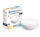 Лампа светодиодная Ambrella GX53 541201, 12 Вт, с переключением цветовой температуры, 2700, 4000, 6400К