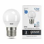 Лампа светодиодная Gauss Elementary Шар 53232, Е27, 12Вт, 6500К, холодный белый свет