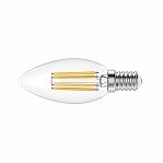 Лампа светодиодная филаментная Gauss Filament Elementary Свеча 32128, 8Вт, Е14, 4100К, нейтральный белый свет