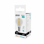 Лампа светодиодная филаментная Gauss Filament Elementary 52128, Шар, Е14, 8Вт, 4100К, нейтральный белый свет