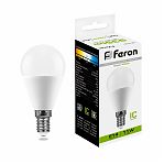 Лампа светодиодная Feron LB-750 Шарик 25947, E14, 11W, 175-265V, 4000K, белый свет