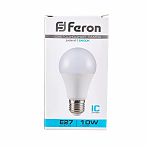 Лампа светодиодная Feron LB-92 Шар 25459, E27, 10W, 175-265V, 6400K, дневной свет