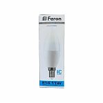 Лампа светодиодная Feron LB-770 Свеча 25943, 11W, E14, 175-265V, 6400K, холодный белый свет