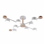 Люстра Reluce 03751-0.3-08 WT+WOOD GX53, 15 Вт,  до 48 кв.м, белое дерево
