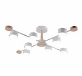 Люстра Reluce 03751-0.3-08 WT+WOOD GX53, 15 Вт,  до 48 кв.м, белое дерево