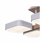 Люстра Reluce 03359-0.3-06 WH+WOOD, 6 ламп, LED, 108 Вт, акрил, до 20 кв.м