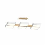 Люстра Reluce 03359-0.3-06 WH+WOOD, 6 ламп, LED, 108 Вт, акрил, до 20 кв.м
