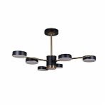 Люстра Reluce 06369-0.3-06 COP+BK, 7 ламп, LED, 48 Вт, пластик, до 10 кв.м