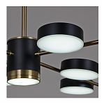Люстра Reluce 06369-0.3-08 COP+BK, 9 ламп, LED, 62 Вт, пластик, до 12 кв.м