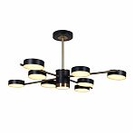 Люстра Reluce 06369-0.3-08 COP+BK, 9 ламп, LED, 62 Вт, пластик, до 12 кв.м