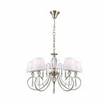 Люстра Illumico IL0193-5PSQ-24 AB CASTOR, 5 ламп, Е14, 200 Вт, ткань, до 30 кв.м