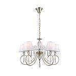Люстра Illumico IL0193-5PSQ-24 AB CASTOR, 5 ламп, Е14, 200 Вт, ткань, до 30 кв.м
