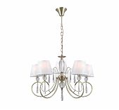 Люстра Illumico IL0193-5PSQ-24 AB CASTOR, 5 ламп, Е14, 200 Вт, ткань, до 30 кв.м