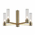 Люстра Illumico IL0313-5P-79 BRASS, 5 ламп, Е14, 300 Вт, стекло, до 30 кв.м