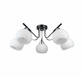 Люстра Illumico IL0713-5CSQ-24 BK CR LIBRA, 5 ламп, Е27, 200 Вт, стекло, до 30 кв.м